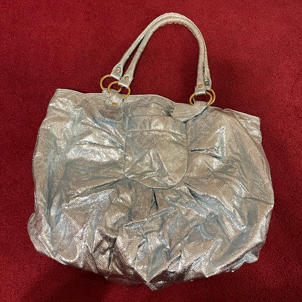 Avon Light Blue Metallic Women’s Purse